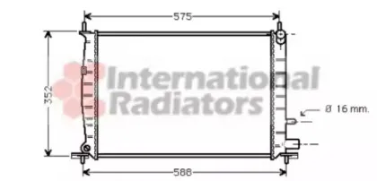 Радиатор, охлаждение двигателя VAN WEZEL купить