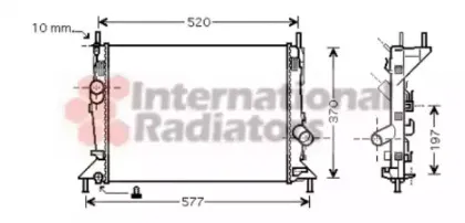 Радиатор, охлаждение двигателя VAN WEZEL купить