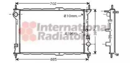 Радиатор, охлаждение двигателя VAN WEZEL купить