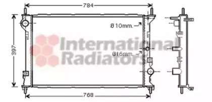 Радиатор, охлаждение двигателя VAN WEZEL купить