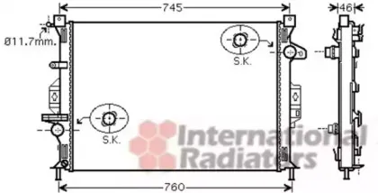 Радиатор, охлаждение двигателя VAN WEZEL купить