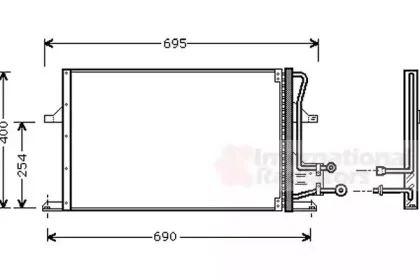 Конденсатор, кондиционер VAN WEZEL купить