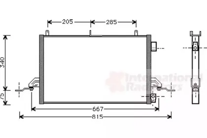 Конденсатор, кондиционер VAN WEZEL купить