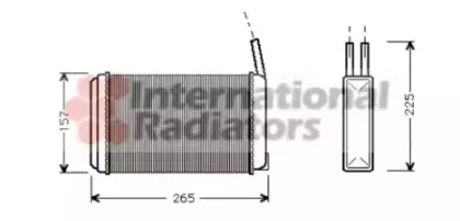 Теплообменник, отопление салона VAN WEZEL купить