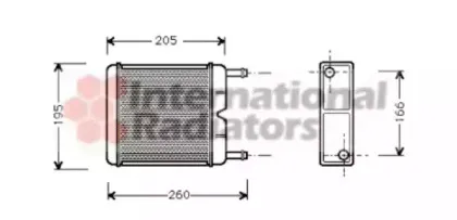 Теплообменник, отопление салона VAN WEZEL купить