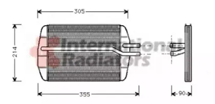 Теплообменник, отопление салона VAN WEZEL купить
