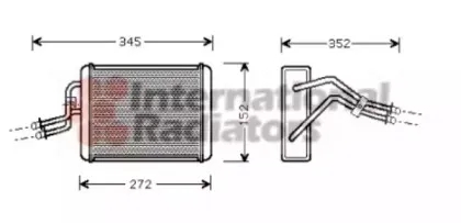 Теплообменник, отопление салона VAN WEZEL купить