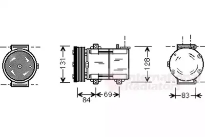 Компрессор, кондиционер VAN WEZEL купить