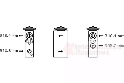 Расширительный клапан, кондиционер VAN WEZEL купить