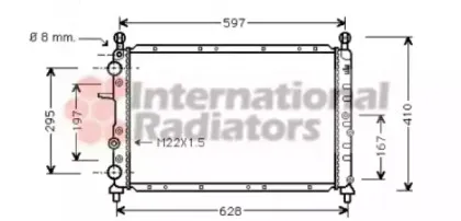 Радиатор, охлаждение двигателя VAN WEZEL купить