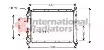 Радиатор, охлаждение двигателя VAN WEZEL купить