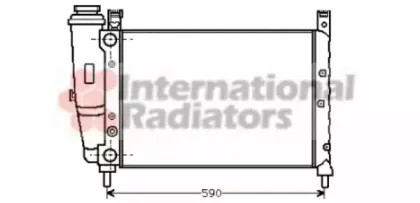 Радиатор, охлаждение двигателя VAN WEZEL купить