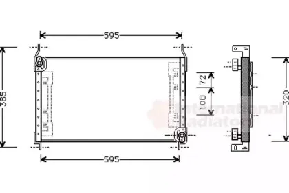 Конденсатор, кондиционер VAN WEZEL купить