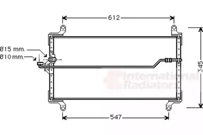 Конденсатор, кондиционер VAN WEZEL купить