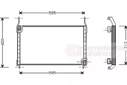 Конденсатор, кондиционер VAN WEZEL купить