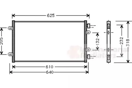 Конденсатор, кондиционер VAN WEZEL купить