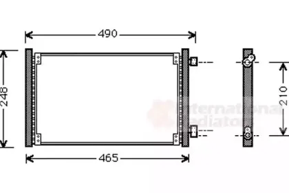 Конденсатор, кондиционер VAN WEZEL купить
