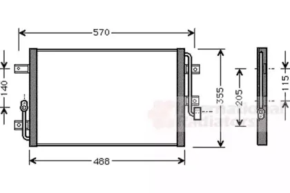 Конденсатор, кондиционер VAN WEZEL купить