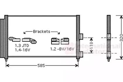 Конденсатор, кондиционер VAN WEZEL купить