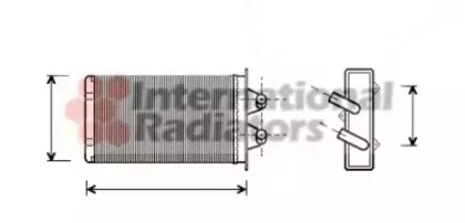 Теплообменник, отопление салона VAN WEZEL купить
