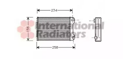 Теплообменник, отопление салона VAN WEZEL купить