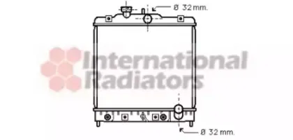 Радиатор, охлаждение двигателя VAN WEZEL купить