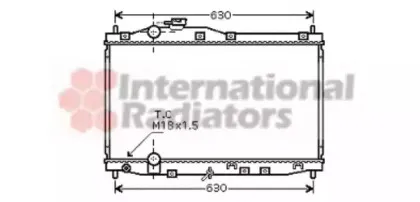Радиатор, охлаждение двигателя VAN WEZEL купить
