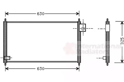 Конденсатор, кондиционер VAN WEZEL купить