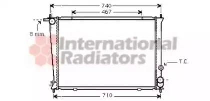 Радиатор, охлаждение двигателя VAN WEZEL купить