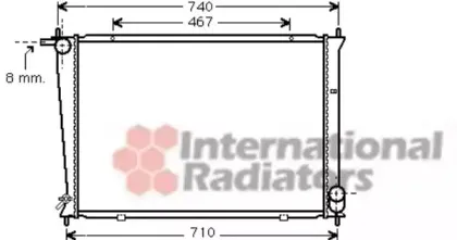 Радиатор, охлаждение двигателя VAN WEZEL купить