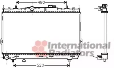 Радиатор, охлаждение двигателя VAN WEZEL купить