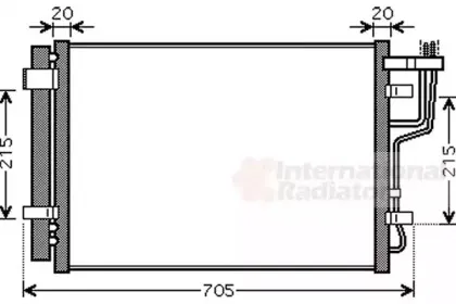 Конденсатор, кондиционер VAN WEZEL купить