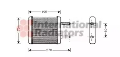 Теплообменник, отопление салона VAN WEZEL купить