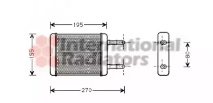 Теплообменник, отопление салона VAN WEZEL купить