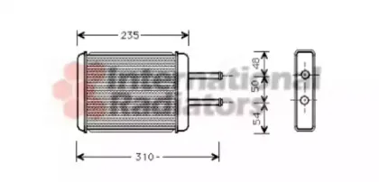 Теплообменник, отопление салона VAN WEZEL купить
