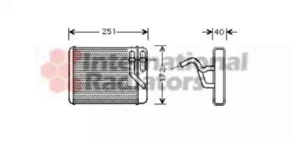Теплообменник, отопление салона VAN WEZEL купить