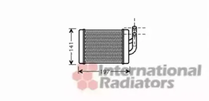 Теплообменник, отопление салона VAN WEZEL купить