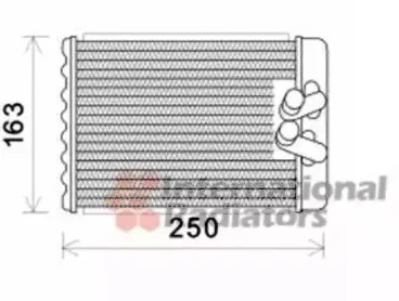 Теплообменник, отопление салона VAN WEZEL купить