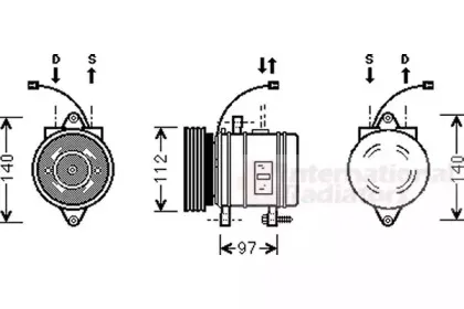Компрессор, кондиционер VAN WEZEL купить