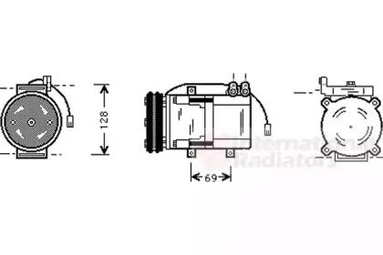 Компрессор, кондиционер VAN WEZEL купить