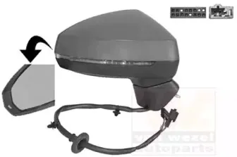 Наружное зеркало VAN WEZEL купить