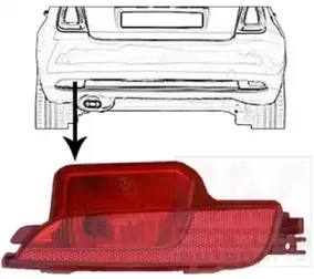 Задний противотуманный фонарь VAN WEZEL купить