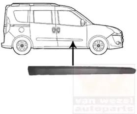 Облицовка / защитная накладка, дверь VAN WEZEL купить