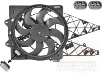 Вентилятор, охлаждение двигателя VAN WEZEL купить