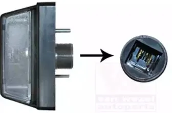 Фонарь освещения номерного знака VAN WEZEL купить