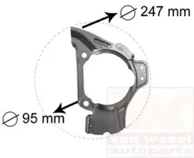 Отражатель, диск тормозного механизма VAN WEZEL купить