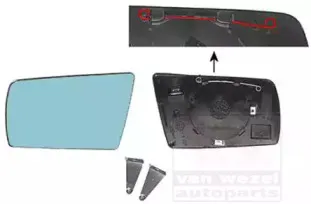 Зеркальное стекло, наружное зеркало VAN WEZEL купить