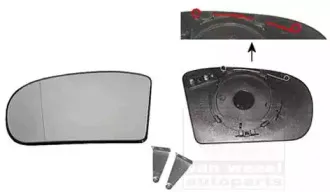 Зеркальное стекло, наружное зеркало VAN WEZEL купить