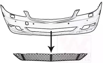 Решетка вентилятора, буфер VAN WEZEL купить