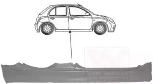 Накладка порога VAN WEZEL купить